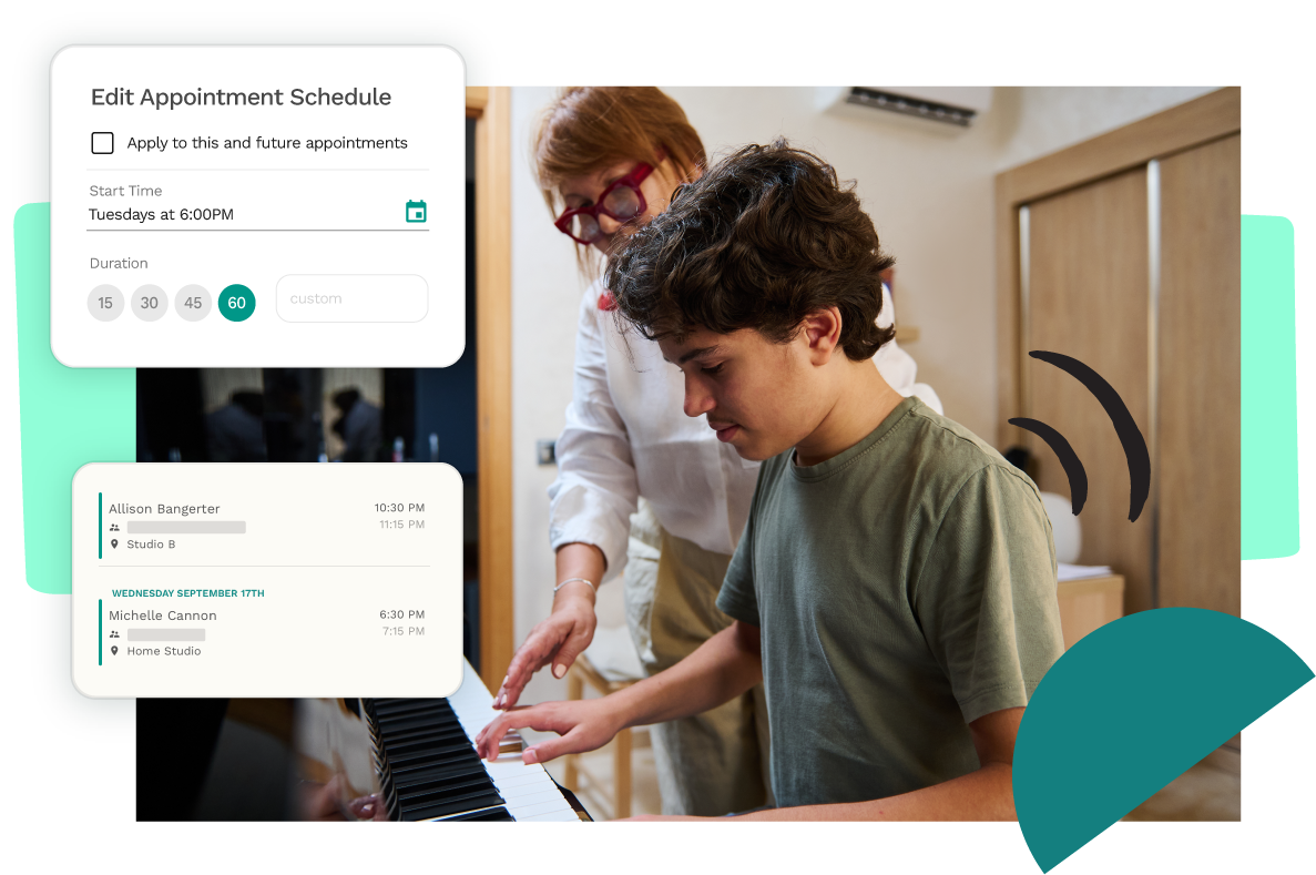 Edit Appointment Schedule interface