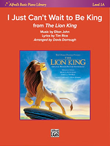 I Just Can't Wait to Be King from The Lion King